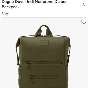 Dagne Dover Diaper Backpack Bag Large Indi Dark Moss